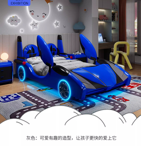 Meubles de chambre d'enfant modernes JINS, confortables, durables, en bois écologique, lit princesse avec rangement, pour garçons, école, hôtel, appartement - Product Image 6