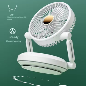 Ventilador de Circulación Multifuncional con Cabezal Oscilante Automático de 90 Grados, Ventilador de Pared Plegable con Luz, Portátil para Coche y Exteriores - Product Image 6