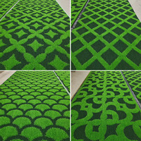 Tapis de gazon artificiel gaufré 3D à motif persistant pour décoration intérieure et extérieure, idéal pour le Nouvel An chinois, les jardins et les écoles maternelles