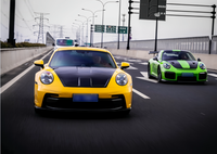 Kit carrosserie en fibre de carbone pour Porsche 992 GT3 RS, modification de mise à niveau neuve, grande taille, capot avant, aileron arrière, jupes latérales, moteur