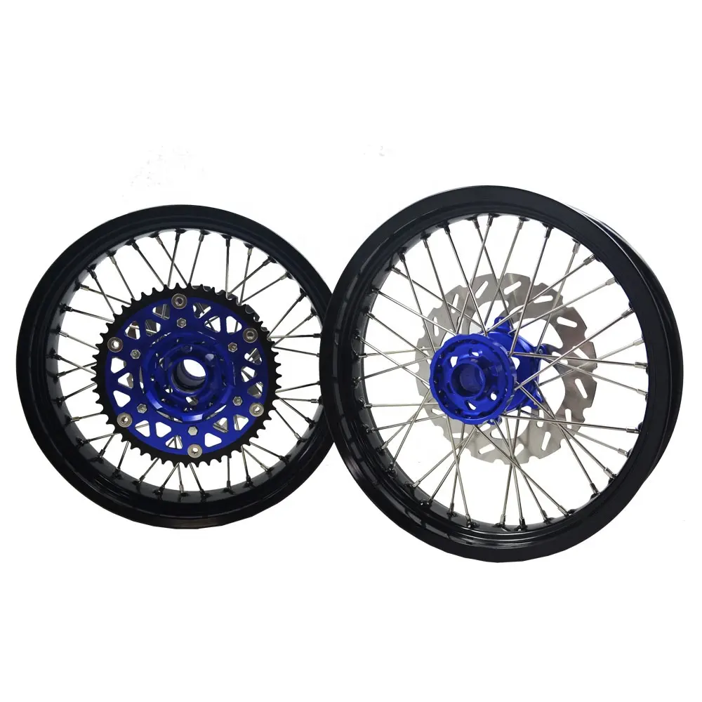 Литые мотоциклетные колесные диски Supermoto, 17-дюймовые байкерские колесные диски