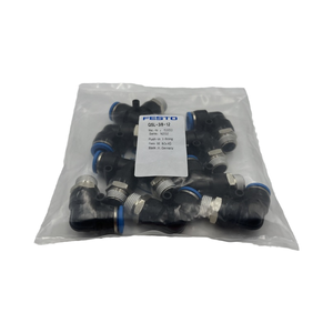 153053 QSL-3/8-12 проталкиваемый L-фитинг с наружной резьбой R3/8 Германия, быстрый Коннектор с трахеальной резьбой - Product Image 5