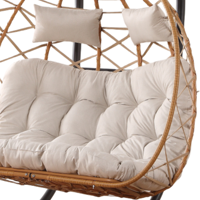 XOT056 Moderne En Gros Oeuf Balançoire Chaise Hamac Suspendu Mobilier En Métal D'extérieur Siège 2 Personnes pour La Maison Patio Jardin