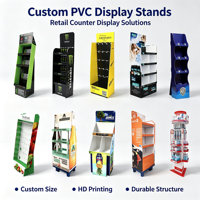 Présentoirs de comptoir multi-grilles en PVC expansé imprimés sur mesure pour PDQ, idéaux pour les supermarchés, les magasins de détail et les snacks