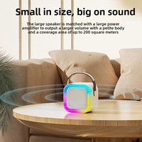 Speaker Karaoke Portabel Nirkabel 5W 5.1 All-in-one Mini KTV untuk Penggunaan di Rumah, Luar Ruangan, dan Pesta