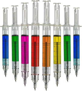 Wholesale Novelty Stationery Syringe Ballpoint <b>Pen</b> Hospital Promotional Logo <b>Pen</b> - Product Image 1