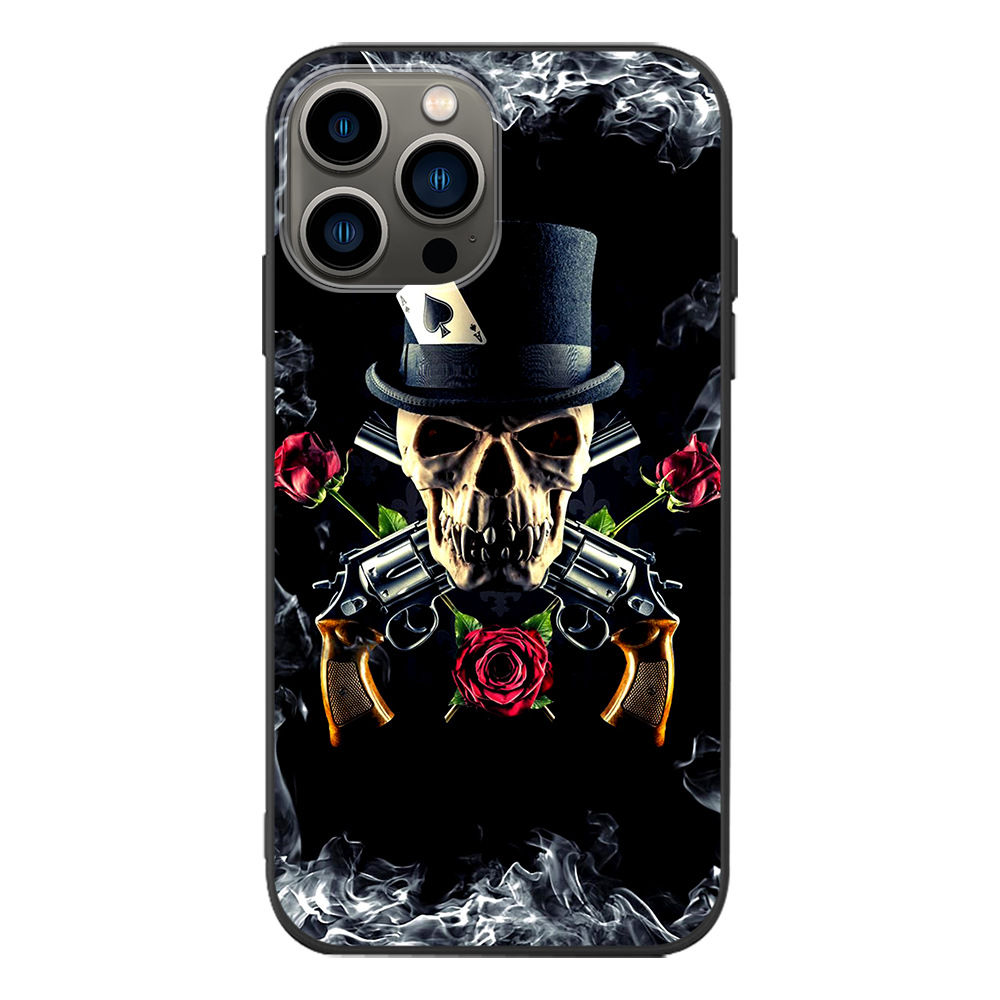 Coque IPhone Halloween – Main Squelette 3D – Pour IPhone 11 à 15 Pro Max – Silicone
