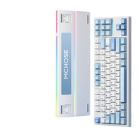 Clavier mécanique RGB personnalisé MCHOSE K87, interrupteurs Kailh, sans fil, filaire, trois modes, touches entièrement programmables, nouveau clavier de bureau pour e-sport