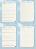 Carnet A7 vierge en plastique souple, personnalisable, avec couverture transparente, pratique et de poche