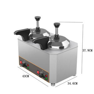 Ucuz nacho peynir dağıtıcı 3 kafa sosu dağıtıcı ticari biber isıtıcı - Product Image 4