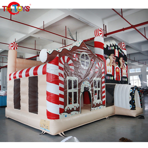 Château gonflable commercial en PVC, combo Père Noël <span class=keywords><strong>de</strong></span> Noël, <span class=keywords><strong>trampoline</strong></span> gonflable, 5,6x4,9x4mH, capacité <span class=keywords><strong>de</strong></span> 10 personnes, 2-4 ans - Product Image 3