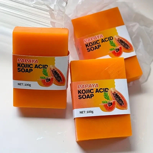 Vente en gros de savon à la papaye éclaircissant et acide kojique fait à la main pour les jointures foncées - Product Image 1