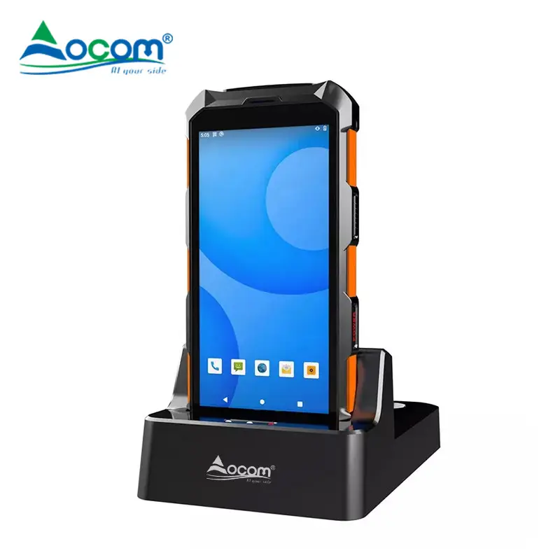 OCOM 5,5 дюймов портативный android pda 1D 2D сканер штрих-кодов мобильный терминал данных прочный промышленный pda C6