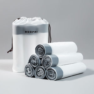 ถุงขยะดูโอไป 45x50 ซม. ถุงขยะแบบมีเชือกผูกขนาดใหญ่แบบหนาสำหรับใช้ในครัวเรือน - Product Image 1