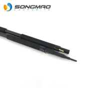 Poteau télescopique en fibre de carbone 24 pieds personnalisé OEM haute résistance de bonne qualité pour mât d'antenne de mât de drapeau
