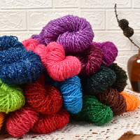 Fil torsadé doré et soyeux 35g pour crochet, tricot, chaussures, coussins, poupées, fleurs – Métallique et coton
