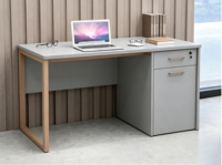Bureau d'ordinateur moderne en bois pour les bureaux et les hôpitaux, bureau commercial