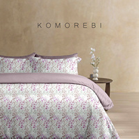 Ensemble de literie en coton pour lit queen size, housse de couette, design de dessin animé coloré imprimé sur drap plat respirant en tricot, ensemble doux et ajusté