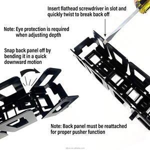 Hookei Shelf Display Auto-Push Divider Auto Sliding Gravity Feed <b>Roller</b> Bottle Glide Shelf Supermarket Storage Pusher Divider - Product Image 2