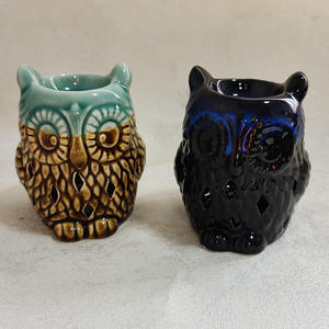 Ywbeyond Home Aroma Stove <strong>Owl</strong> Design Aromatic <strong>Candle</strong> <strong>Holder</strong> for Wax Melt Warmer Tealight <strong>Holder</strong> Ceramic Essential Oil Burner - Product Image 6