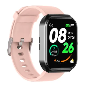 Montre connectée Android CX2 2025 Sport, écran TFT carré, IP67, chargeur sans fil en plastique, gel de silice, moniteur de fréquence cardiaque, unisexe, tactile - Product Image 2