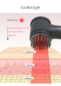 Meiboyi masaje eléctrico de mano de gama alta peine aplicador de aceite de cuero cabelludo peine masajeador de cuero cabelludo para el crecimiento del cabello - Product Image 5