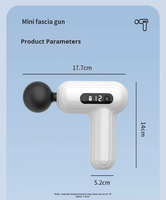 Pistolet de massage portatif rechargeable pour sport et yoga, avec 4 têtes de massage, pour la relaxation musculaire du corps entier, de la taille, du cou et des bras