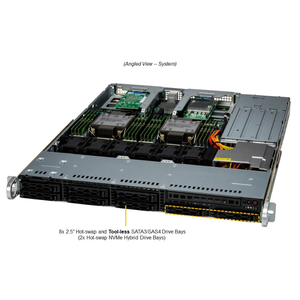 Serveur en rack Super SYS-121C-TN2R 1U pour la virtualisation, le cloud et les applications d'entreprise - Product Image 4