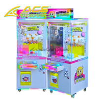 Machine à grue européenne à monnayeur en métal pour attrape-peluches, avec jouets en peluche personnalisés colorés et clips, à taux de réachat élevé ACS