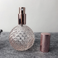 Flacon de pulvérisation d'atomiseur de parfum en verre de 100ml rechargeable et épais avec joint compte-gouttes pour emballage cosmétique de parfum