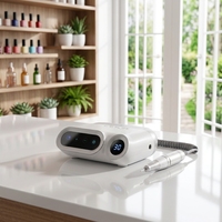 Machine à ongles professionnelle à moteur brossé 30000 tr/min avec prise US, kit multifonctionnel en plastique pour manucure et pédicure JD600