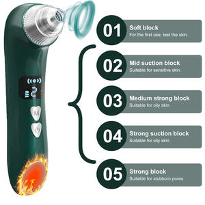 ブラックヘッドリムーバー毛穴真空カメラ毛穴クリーナーアクネリムーバー電気加熱鼻顔ディープクレンジングWIFI顕微鏡 - Product Image 4