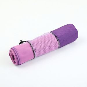 Portable Microfiber Quick-Dry Absorbent Sports Towel-Plain Dyed Solid Color Reusable for Gym & Beach Use - Product Image 1