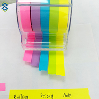 Bloc-notes adhésif réutilisable et coloré personnalisable, longueur 5 m, notes autocollantes enroulables pour le bureau, la maison et la papeterie