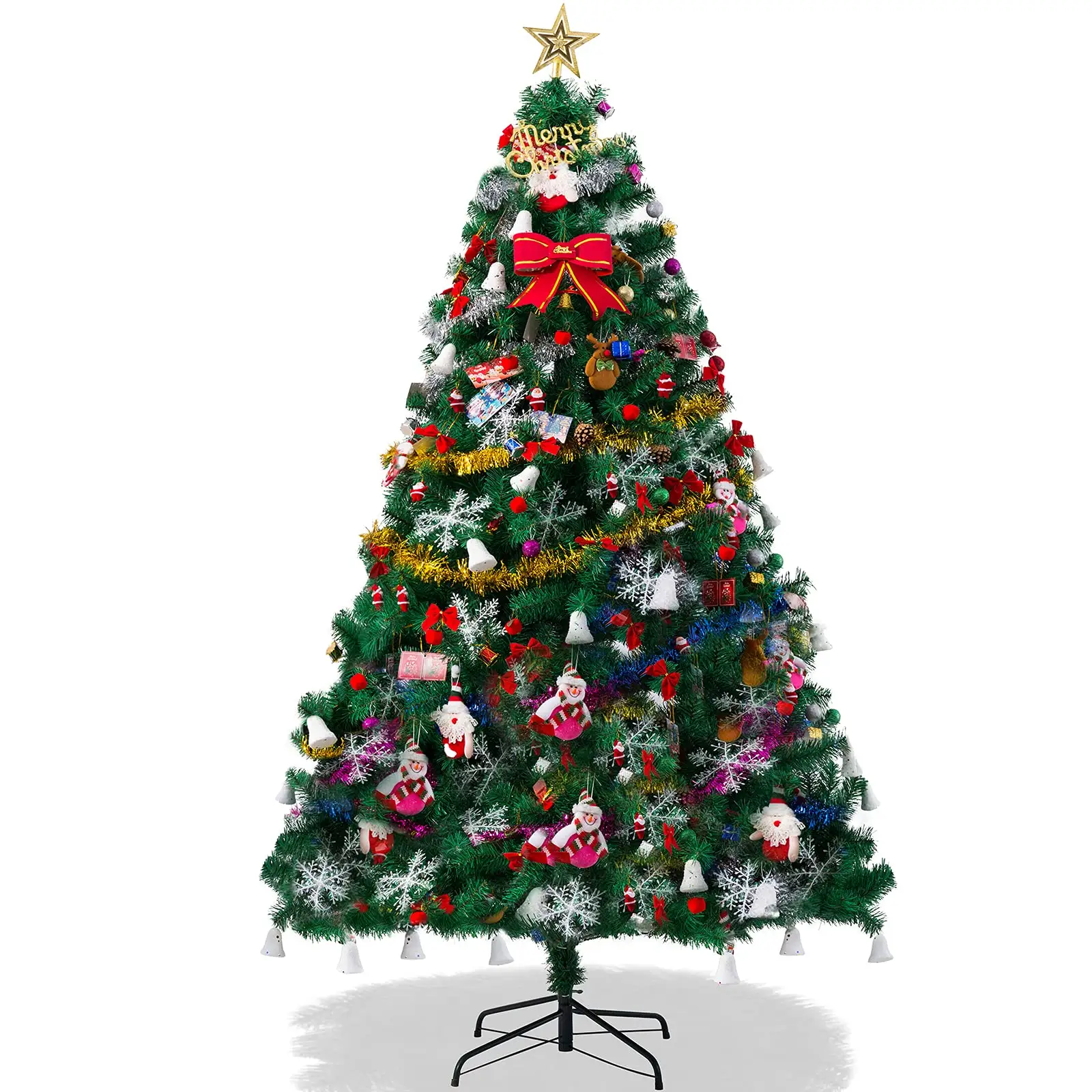 2022 도매 고품질 8ft 장식품 장식 인공 야외 크리스마스 나무