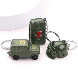 Portachiavi in Metallo a Forma di Casco di Livello 3 per Giochi <span class=keywords><strong>Battle</strong></span> Royale - Product Image 1