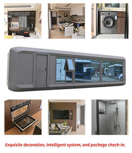 Moderna Cabina Prefabbricata Portatile <span class=keywords><strong>per</strong></span> Ufficio 20ft 40ft Struttura in Acciaio Leggero Container Abitativo <span class=keywords><strong>per</strong></span> Esterni Camera da Letto Appartamento Lavoro - Product Image 4