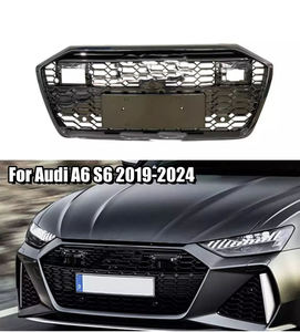 Auto <span class=keywords><strong>A6</strong></span> S6 C8 Gloss nero paraurti anteriore griglia a nido d'ape con ACC per <span class=keywords><strong>Audi</strong></span> <span class=keywords><strong>A6</strong></span> S6 C8 a RS6 stile <span class=keywords><strong>2019</strong></span> 2020 2021 2022 2024 2023 - Product Image 6