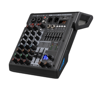 Console métallique compacte de mixage portable pour podcasters et youtubers de musiciens en déplacement