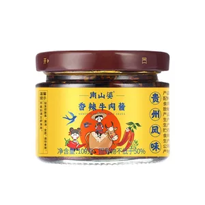 Bán sỉ chai kín ớt dán-NANSHANPO Authentic Quý Châu Hương Vị Niêm Phong Ớt Nóng Sốt Thịt Bò Và Dips