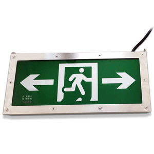 Impermeable montado en la pared Signag batería recargable Led emergencia mamparo IP65 luz de Salida - Product Image 2
