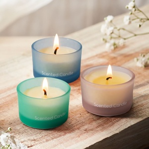 Aromaterapia cera di soia luce del tè Mini vetro portacandele per <span class=keywords><strong>la</strong></span> decorazione domestica candele profumate set regalo - Product Image 4