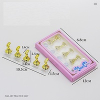 Professionnel Magnétique Faux Ongles Conseils Pratique Présentoir Manucure Formation Ongles Art Présentoir