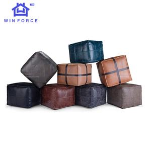 Modern <strong>Small</strong> Household Leather Fabric <strong>Footstool</strong> for Bedroom or Hotel Shoe Changing Living Room Sofa Stool - Product Image 5
