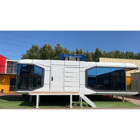 Cabine de bureau préfabriquée en acier pour villa, appartement, hôtel, cabine extérieure personnelle, espace jardin, arrière-cour, maison capsule pour le salon