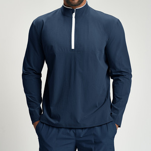 Chaqueta Deportiva Ecológica para Hombre, Cortavientos con Cremallera y Bloques de Color Reciclados, Ropa Deportiva Sostenible para Gimnasio - Product Image 1