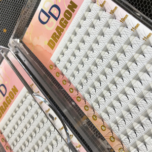 ขนตาปลอมแบบต่อ ดราโกน คุณภาพสูง งานแฮนด์เมด ใหม่ ขนตาสีดำธรรมชาติ งอนยาว คงรูป 6D 8D 12D 14D ฐานแหลม - Product Image 6