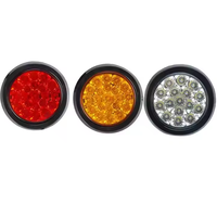 Promotion : Feu arrière universel 24V à LED pour voiture, camion et remorque – Feu stop, clignotant latéral et indicateur d'avertissement – Rouge