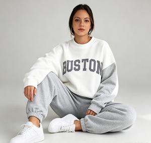 OEM Custom Winter Fleece Pastel Tracksuit for <b>Women</b> <b>Thermal</b> Warm Macaron Color Cute Casual Sports <b>Set</b> Design - Product Image 1