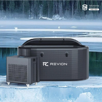 Baignoire Spa Ovale Moderne avec Machine à Glaçons, Température Ultra-Basse 0°C, Pas de Glaçons Nécessaires, Bain de Glace et Utilisation en Salle de Sport, Fourniture OEM/ODM